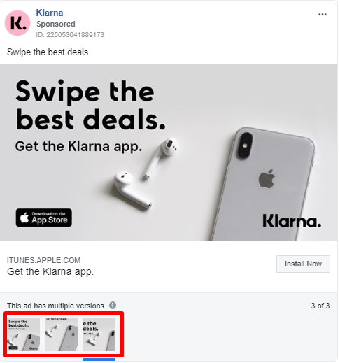 klarna-facebook-ads-multiple-image-sizes