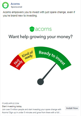 acorns-facebook-ads-qualify-traffic